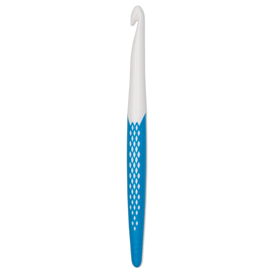 Crochet hook for wool plastic Ergonomics 18 cm 9.00 mm azure