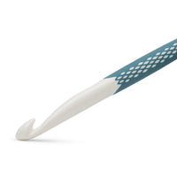 Crochet hook for wool plastic Ergonomics 18 cm 12.00 mm petrol green
