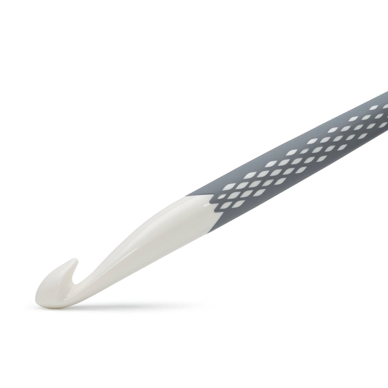 Crochet hook for wool plastic Ergonomics 18.5 cm 15.00 mm grey