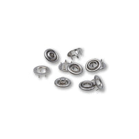 Non-sew refill for 390107, retaining ring, 10mm, silver-coloured