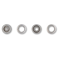 Non-sew refill for 390107, retaining ring, 10mm, silver-coloured