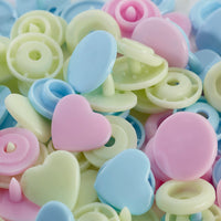 Colour snap fastener, Prym Love, heart, 12.4mm(30pc)