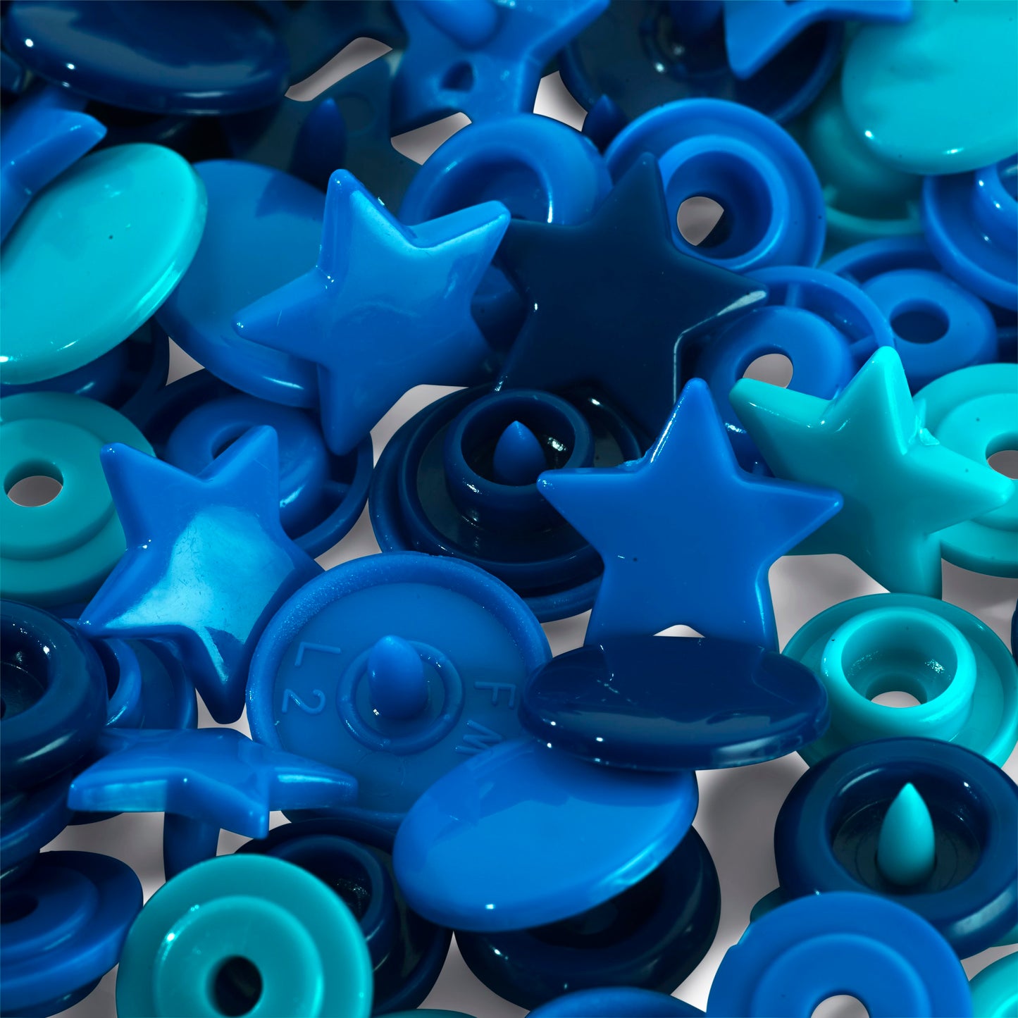 Colour snap fastener, Prym Love, star, 12.4mm(30pc)