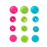 Colour snap fastener, Prym Love, flower, 13.6mm(30pc)