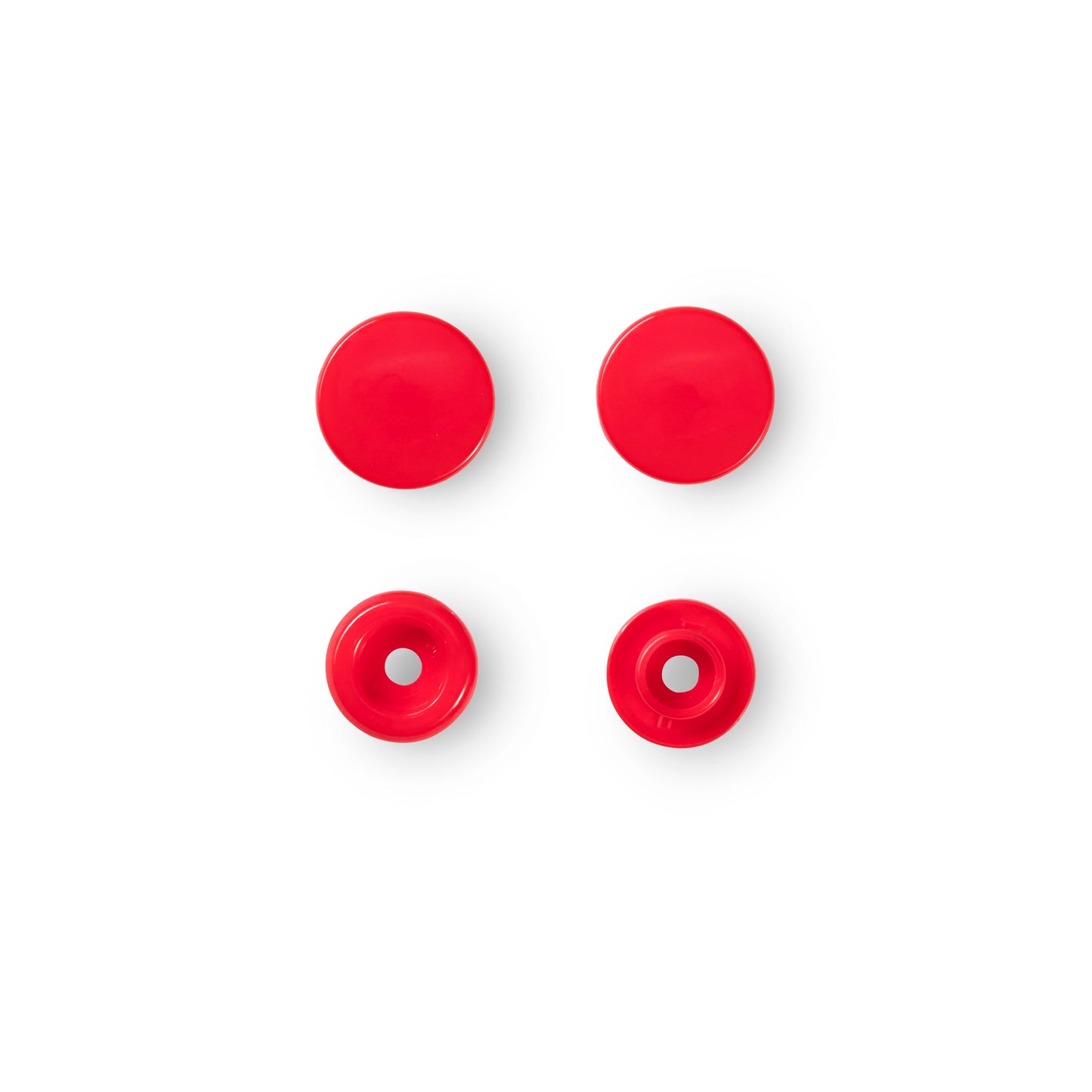 Non-sew press fasteners, Colour Snaps, round, 12.4mm(30pc)
