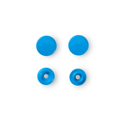 Non-sew press fasteners, Colour Snaps, round, 12.4mm(30pc)