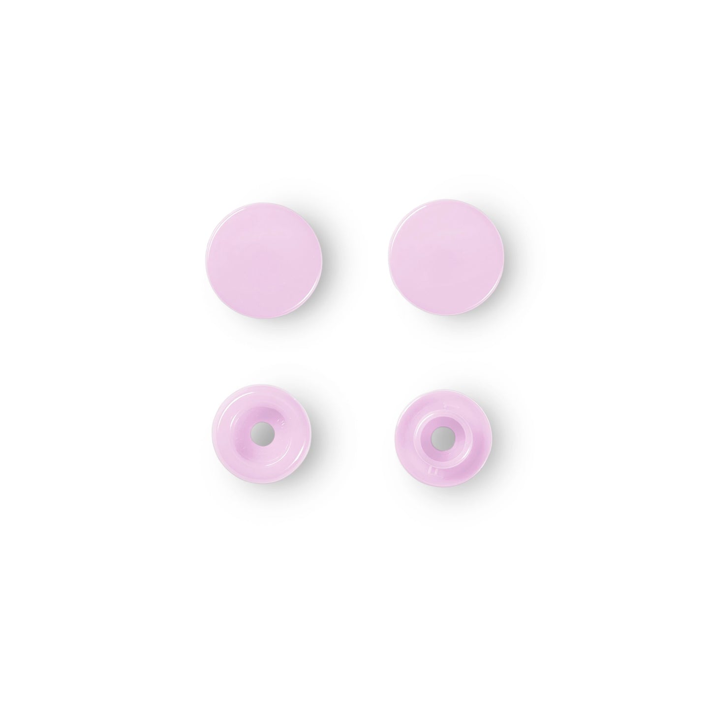 Non-sew press fasteners, Colour Snaps, round, 12.4mm(30pc)