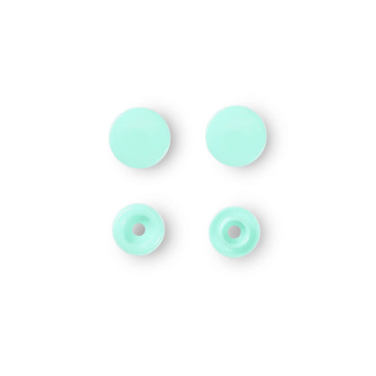 Non-sew press fasteners, Colour Snaps, round, 12.4mm(30pc)