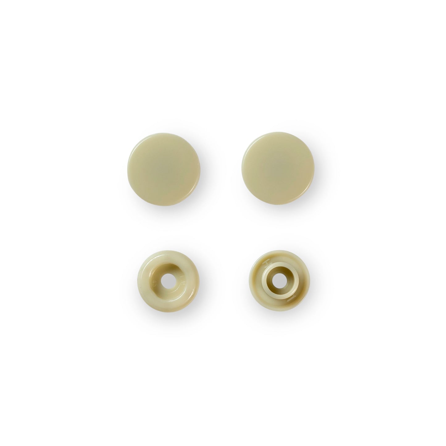 Non-sew press fasteners, Colour Snaps, round, 12.4mm(30pc)