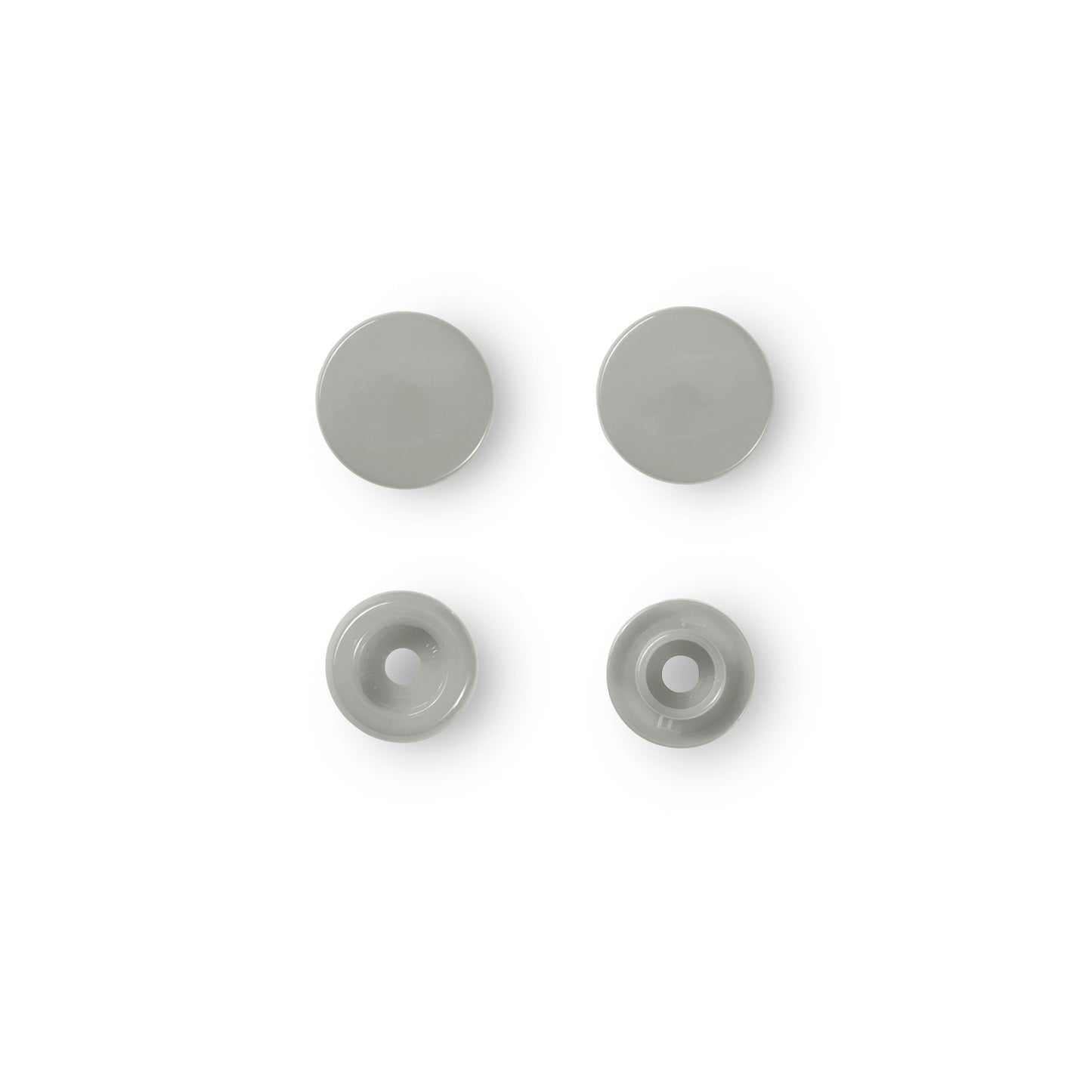 Non-sew press fasteners, Colour Snaps, round, 12.4mm(30pc)