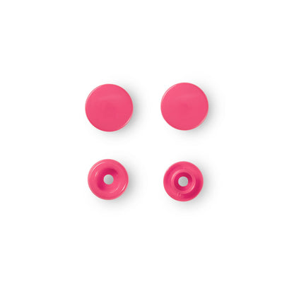 Non-sew press fasteners, Colour Snaps, round, 12.4mm(30pc)