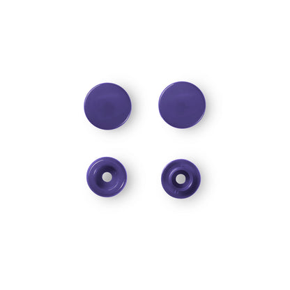 Non-sew press fasteners, Colour Snaps, round, 12.4mm(30pc)