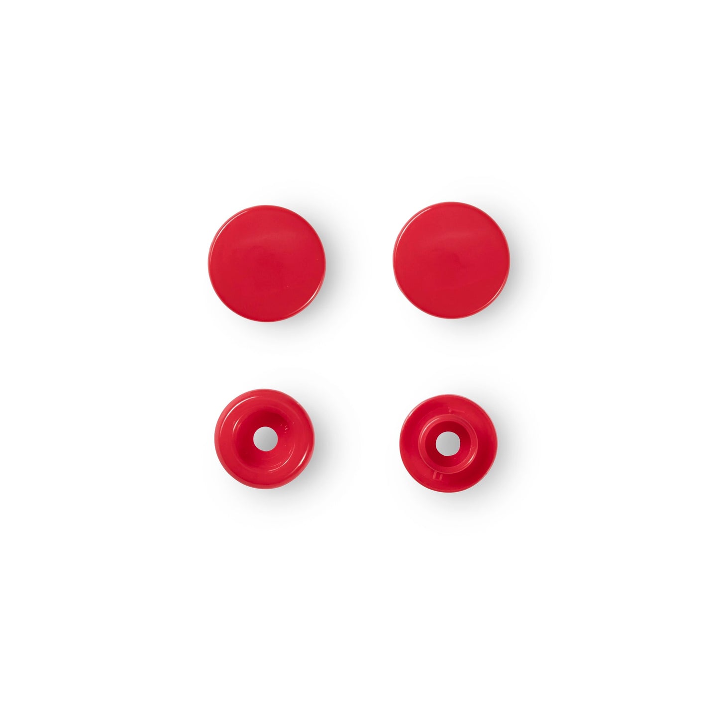 Non-sew press fasteners, Colour Snaps, round, 12.4mm(30pc)