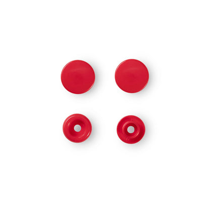 Non-sew press fasteners, Colour Snaps, round, 12.4mm(30pc)