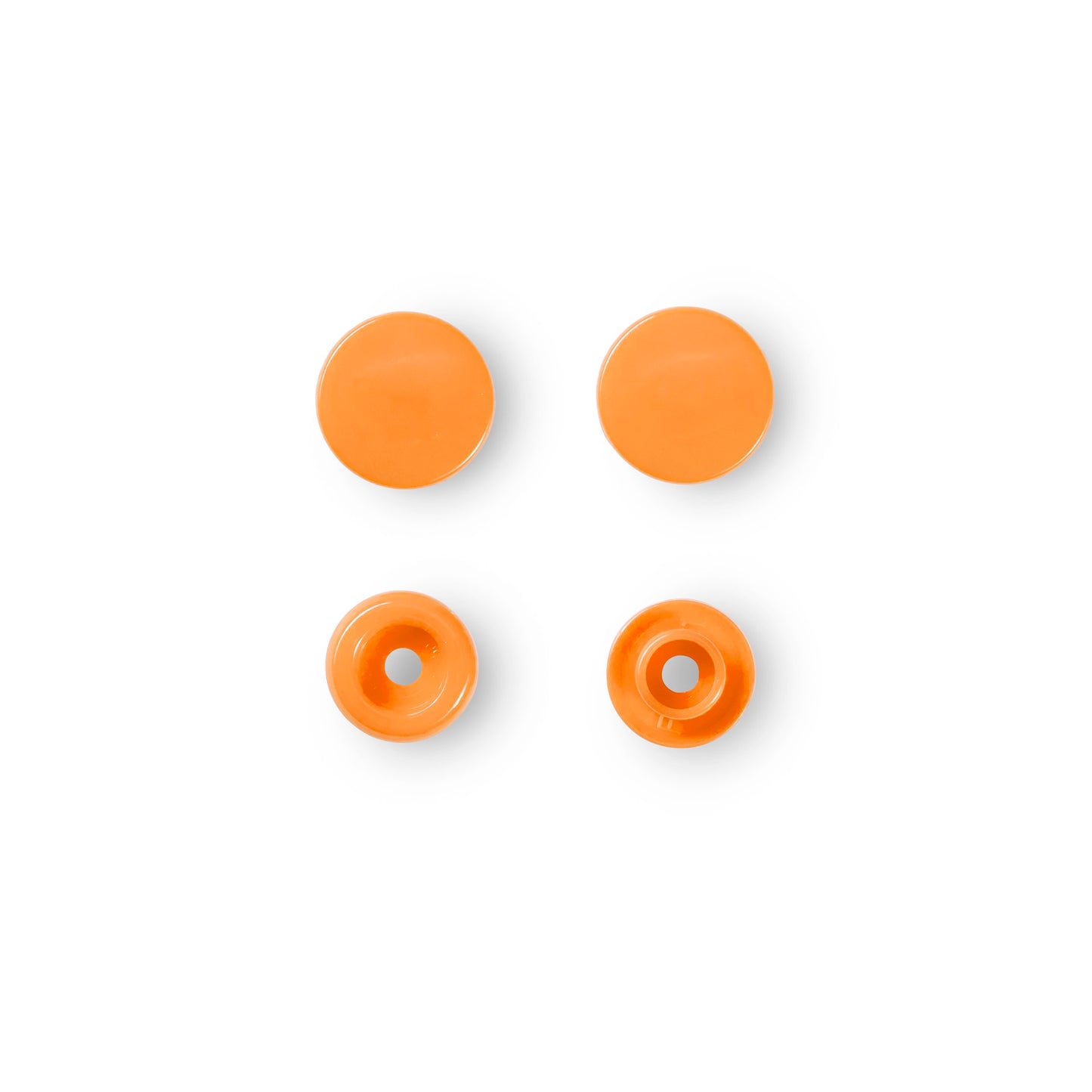 Non-sew press fasteners, Colour Snaps, round, 12.4mm(30pc)