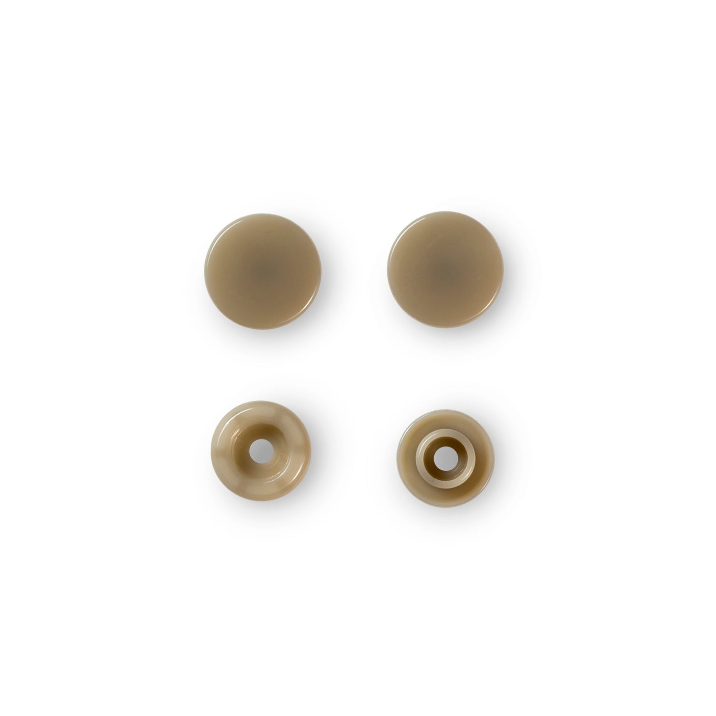 Non-sew press fasteners, Colour Snaps, round, 12.4mm(30pc)