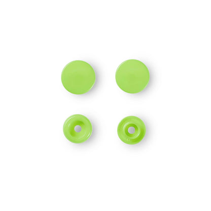 Non-sew press fasteners, Colour Snaps, round, 12.4mm(30pc)