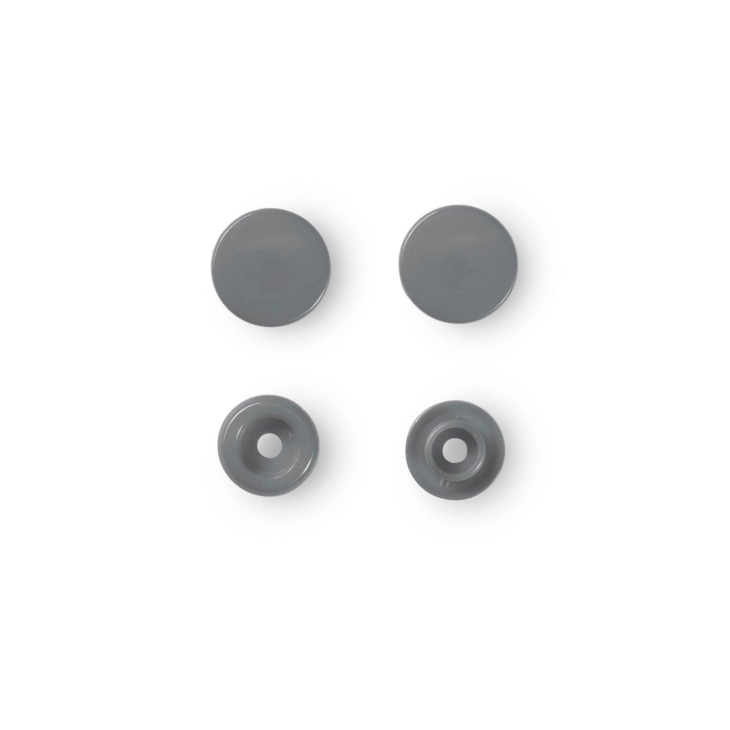 Non-sew press fasteners, Colour Snaps, round, 12.4mm(30pc)