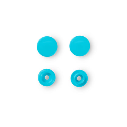 Non-sew press fasteners, Colour Snaps, round, 12.4mm(30pc)