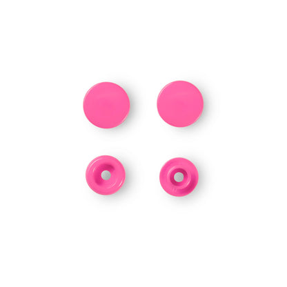 Non-sew press fasteners, Colour Snaps, round, 12.4mm(30pc)