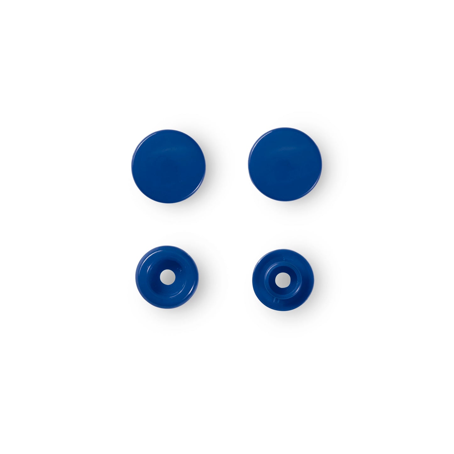 Non-sew press fasteners, Colour Snaps, round, 12.4mm(30pc)