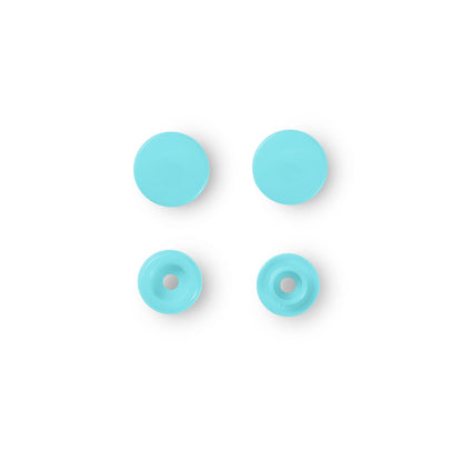 Non-sew press fasteners, Colour Snaps, round, 12.4mm(30pc)