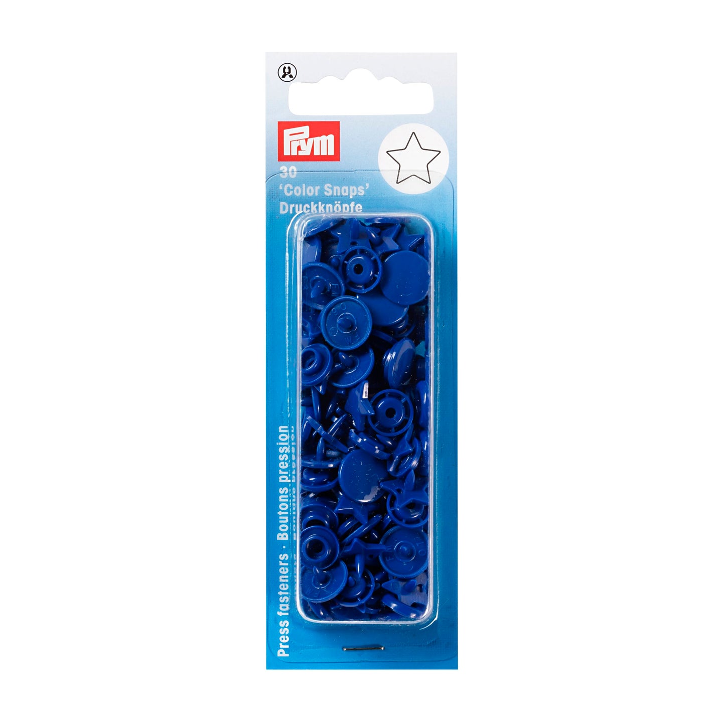 Non-sew press fasteners, Colour Snaps, Star(30pc)