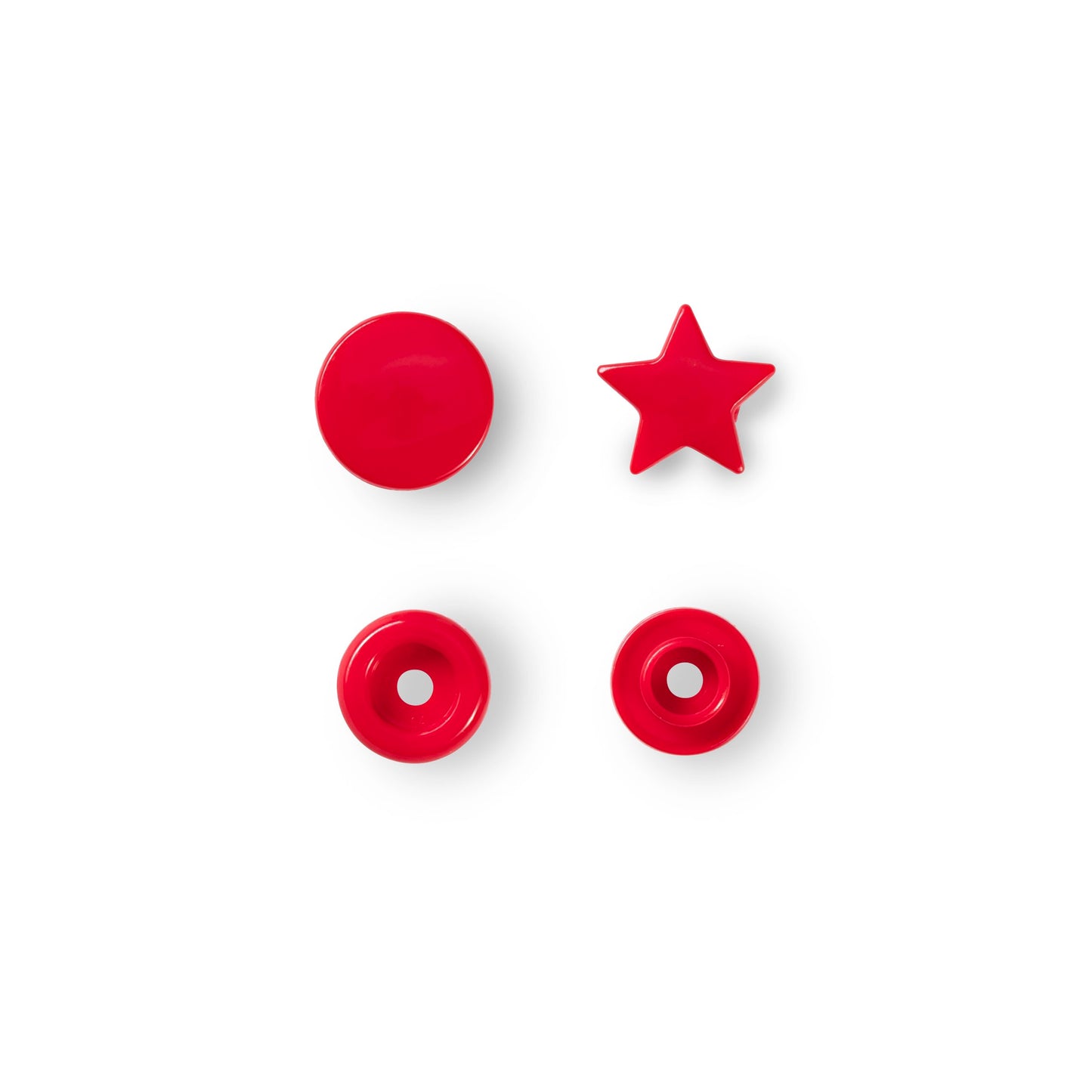 Non-sew press fasteners, Colour Snaps, Star(30pc)