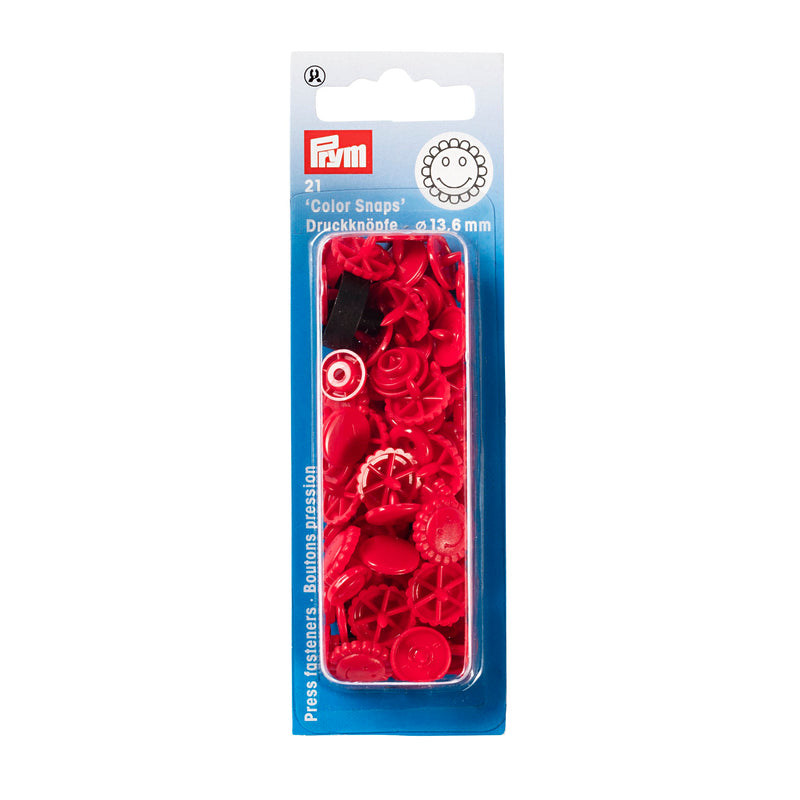 Non-sew press fasteners, Colour Snaps, flower (30pc)