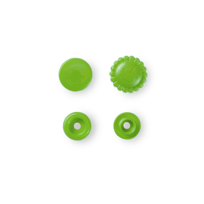 Non-sew press fasteners, Colour Snaps, flower (30pc)