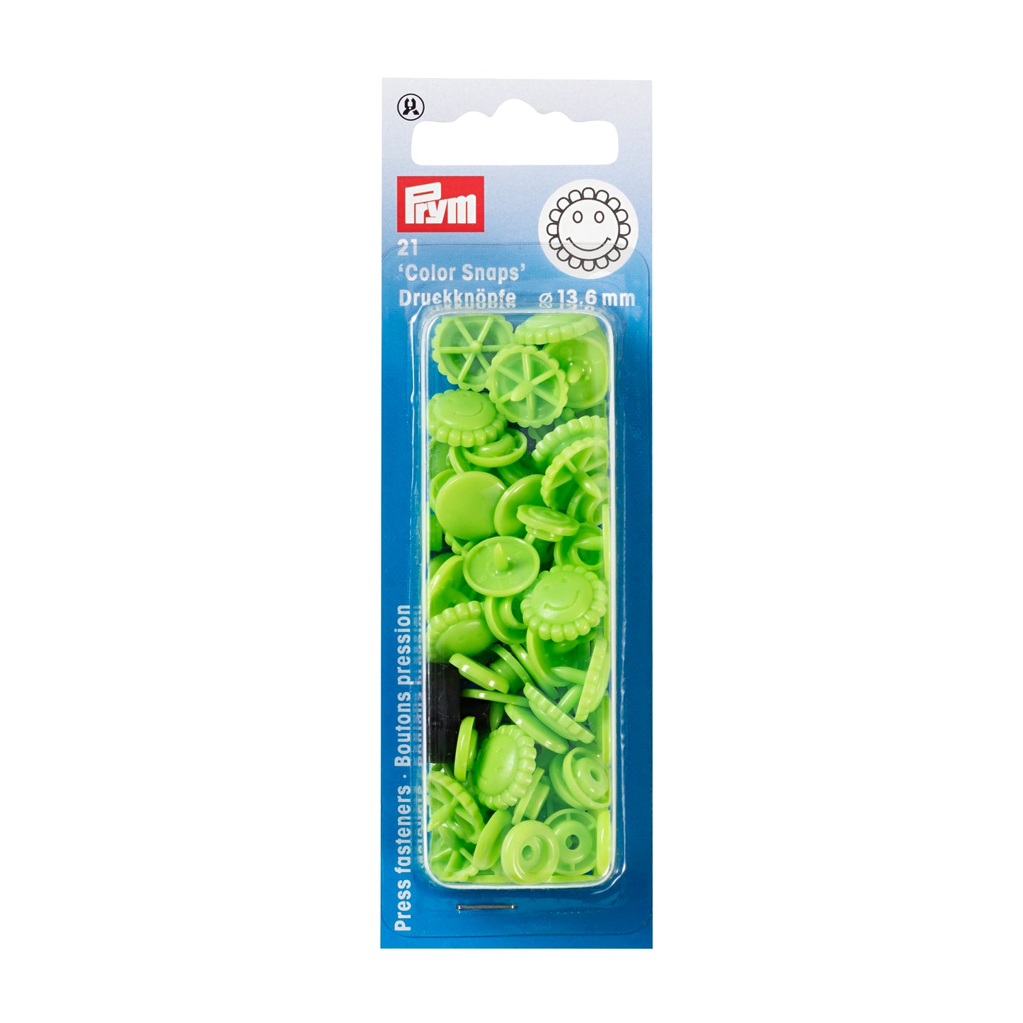Non-sew press fasteners, Colour Snaps, flower (30pc)
