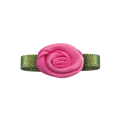 Bow Foliage Flower With Single Face Satin  (20PCS)