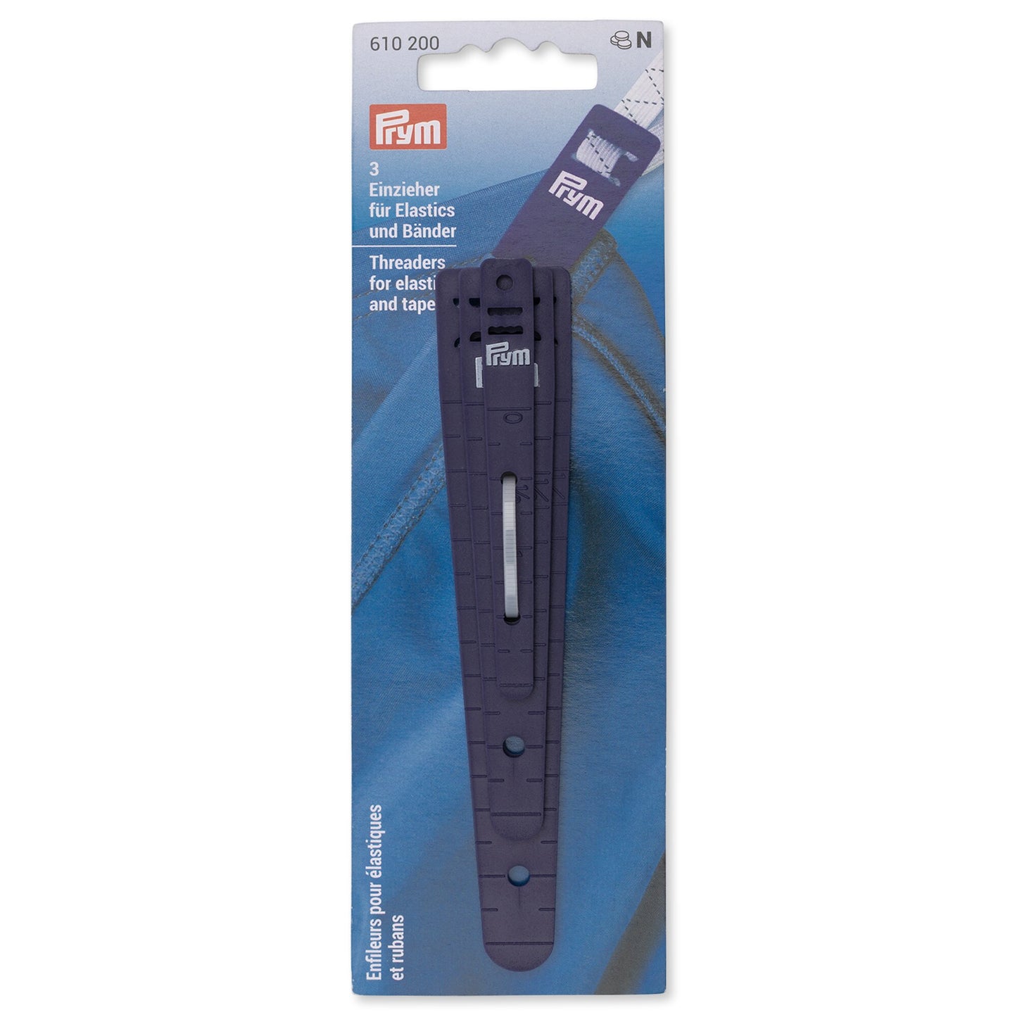 Threaders for elastics and tapes