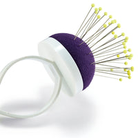 Arm Pin cushion Profi dark violet/white with strap