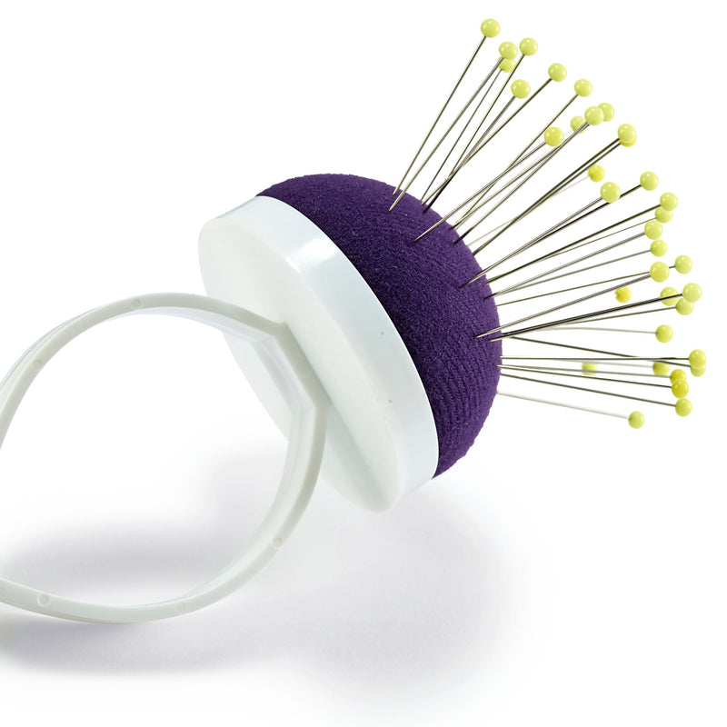 Arm Pin cushion Profi dark violet/white with strap