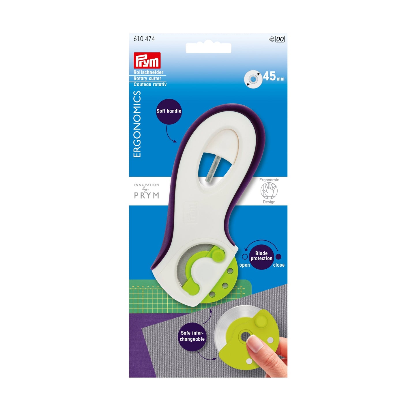 Rotary cutter Ergonomics 45 mm