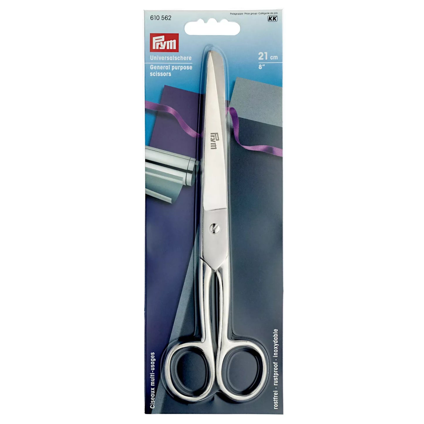 General purpose steel scissors 21cm