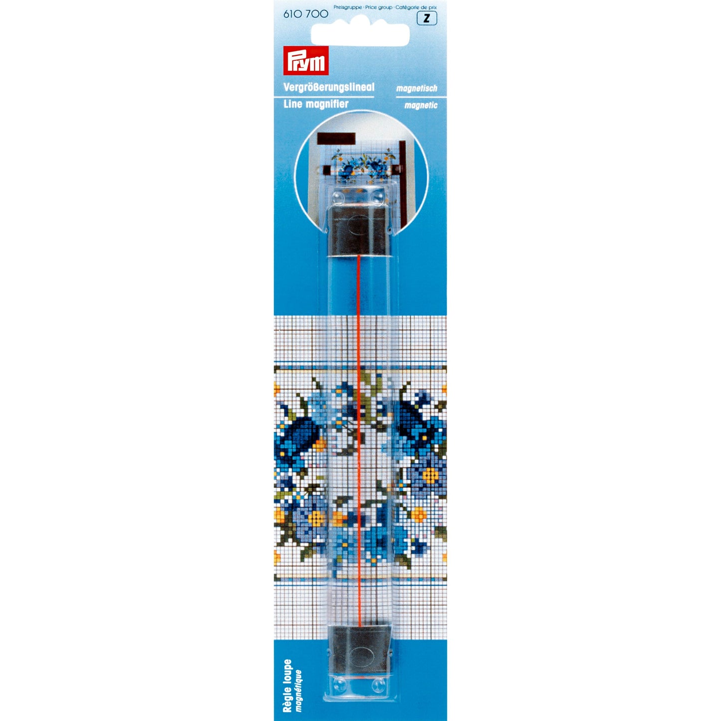 Line magnifier magnetic