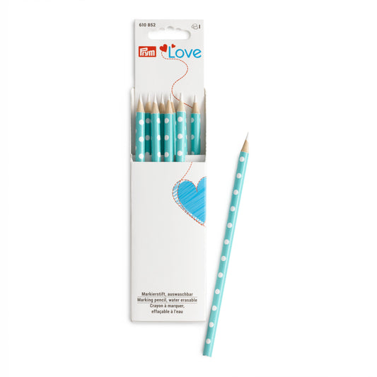 Marking pencil, Prym Love mint, white marking