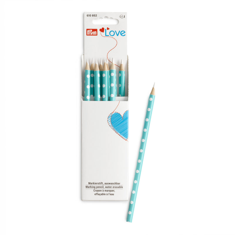 Marking pencil, Prym Love mint, white marking