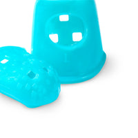 Needle grabbers silicone turquoise M + L