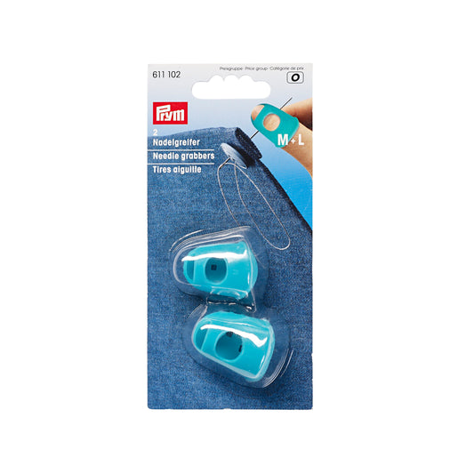 Needle grabbers silicone turquoise M + L