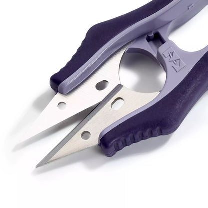 Thread scissors, professional, with soft grip and end cap