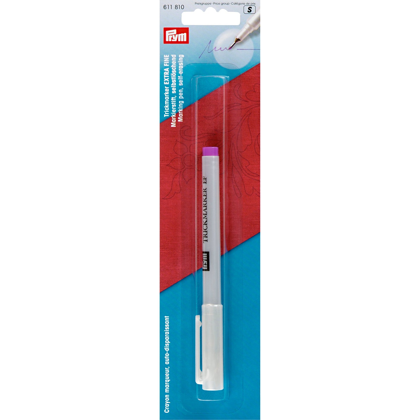 Trick marker, extra fine, self-erasing