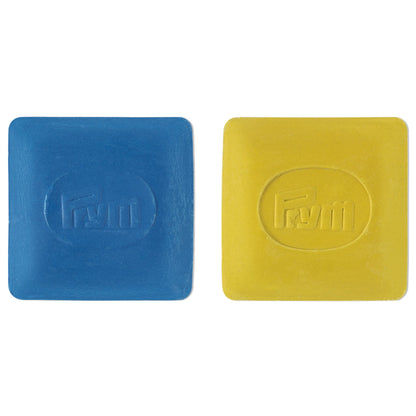 Tailor's chalk slabs, yellow/blue