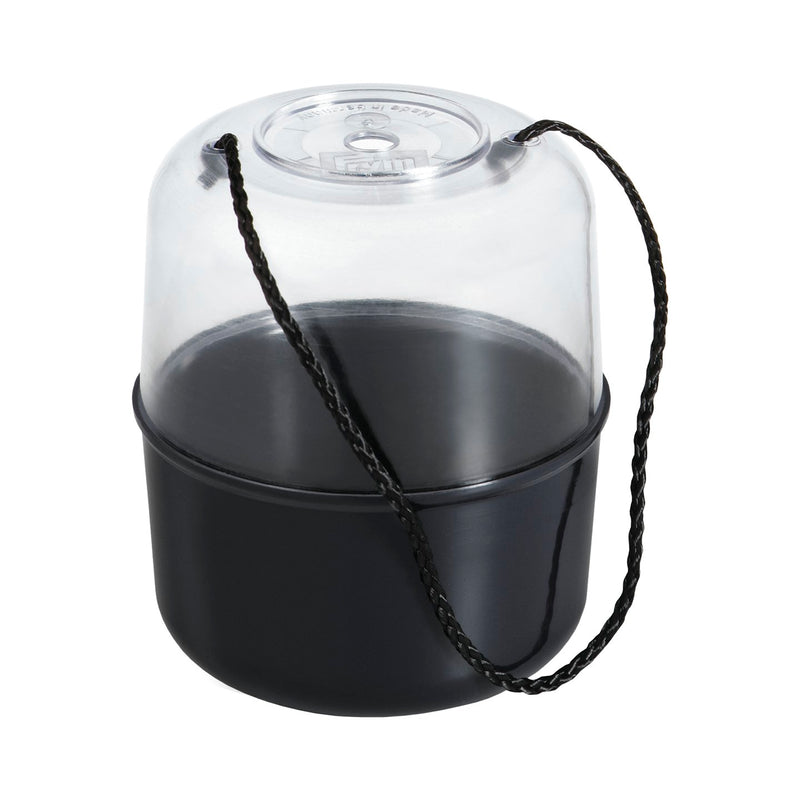 Ball of Wool Holder with transparent lid plastic dark violet