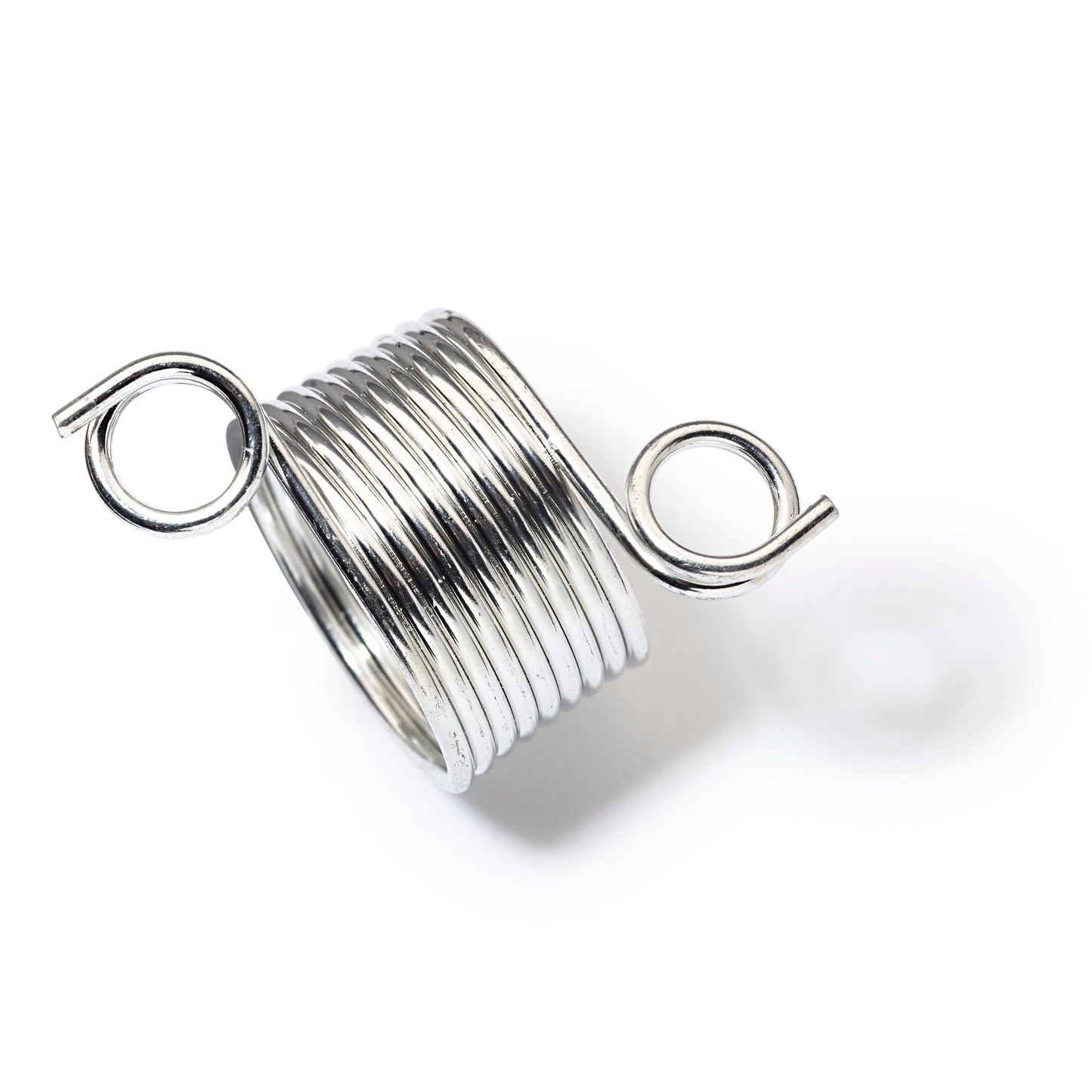 Knitting Thimble 'Norwegian' Metal with 2 yarn guides
