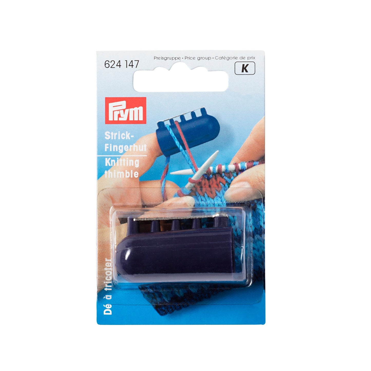 Knitting Thimble Plastic with 4 yarn guides