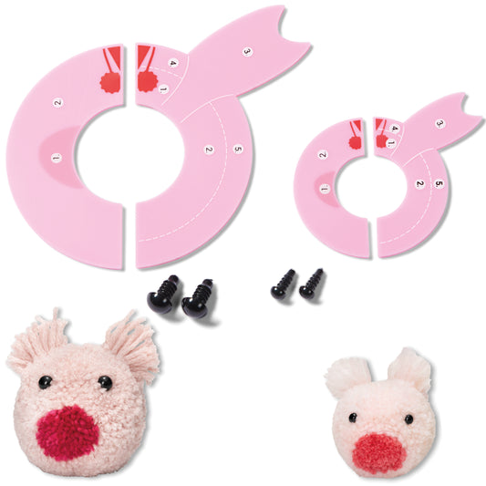 Pompom template Pig Percy