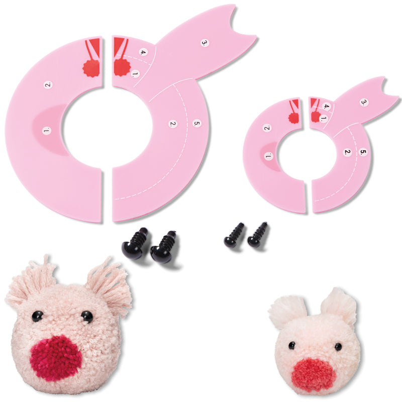 Pompom template Pig Percy